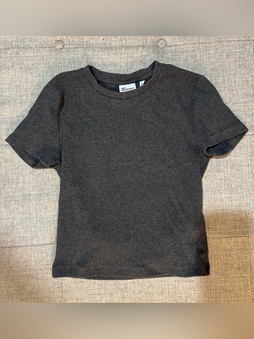 Aritzia Tna Homestretch Rib Crew Waist T-Shirt Size XS